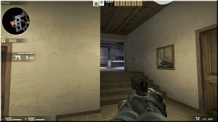 The picture above shows a corridor thats leading to the stairs, which can be used by the enemies to get to the building - Mission 19 - Austria - Killer views - Difficult missions - CS GO Game Guide