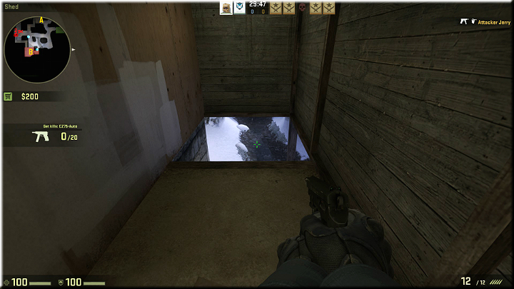 Right next to the respawn, theres a small cottage, and inside - an open hatch with a ladder - Mission 19 - Austria - Killer views - Difficult missions - CS GO Game Guide