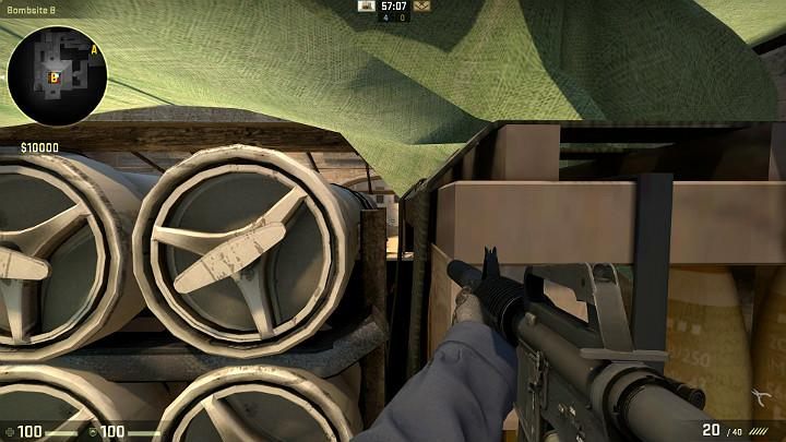 This way, you will be occupying a firing position behind a cover, where you can spot opponents coming from the center - Mirage | Tournament maps in CS GO - Tournament Maps in Counter Strike: Global Offensive - CS GO Game Guide