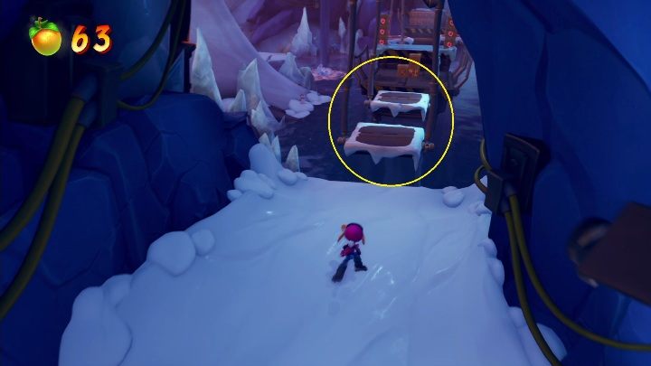 The next part consists of several sequences with falling platforms - Crash 4: Bears Repeating walkthrough - The 11th Dimension - Crash 4 Guide, Walkthrough