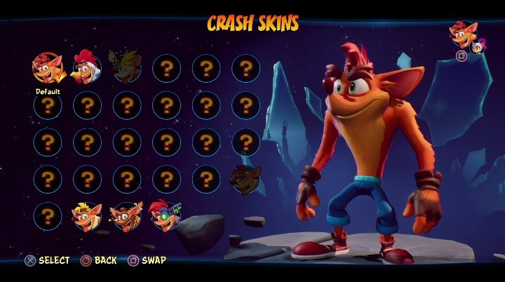How to unlock: available from the beginning of the game - Crash 4: Crash skins - how to unlock? - Heroes skins - Crash 4 Guide, Walkthrough