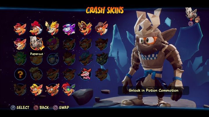 How to unlock: get 6 diamonds in Potion Commotion - Crash 4: Crash skins - how to unlock? - Heroes skins - Crash 4 Guide, Walkthrough