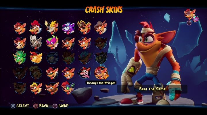 How to unlock: complete the game - Crash 4: Crash skins - how to unlock? - Heroes skins - Crash 4 Guide, Walkthrough