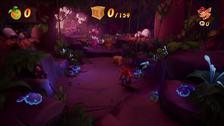 There are 159 chests on the Dino Dash map - Crash 4: Dino Dash - demo walkthrough - Demo walkthrough - Crash 4 Guide, Walkthrough