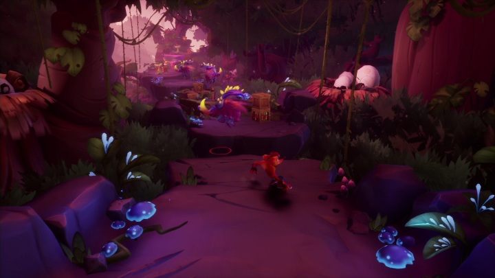 You encounter enemies right after the level starts - Crash 4: Dino Dash - demo walkthrough - Demo walkthrough - Crash 4 Guide, Walkthrough