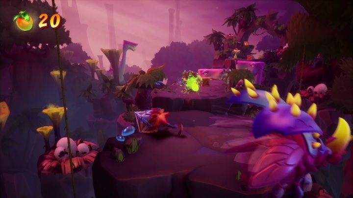 You will also come across enemies spitting acid - Crash 4: Dino Dash - demo walkthrough - Demo walkthrough - Crash 4 Guide, Walkthrough