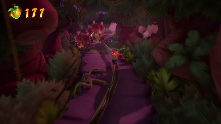 Other sequences where you run away from the dinosaur look the same as the first one - Crash 4: Dino Dash - demo walkthrough - Demo walkthrough - Crash 4 Guide, Walkthrough