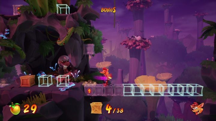 The secret level is full of Wumpa fruits and TNT - Crash 4: Dino Dash - demo walkthrough - Demo walkthrough - Crash 4 Guide, Walkthrough