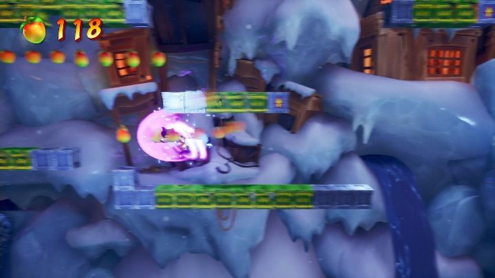 While moving through the level, be very careful not to fall down - Crash 4: Ship Happens - demo walkthrough - Demo walkthrough - Crash 4 Guide, Walkthrough