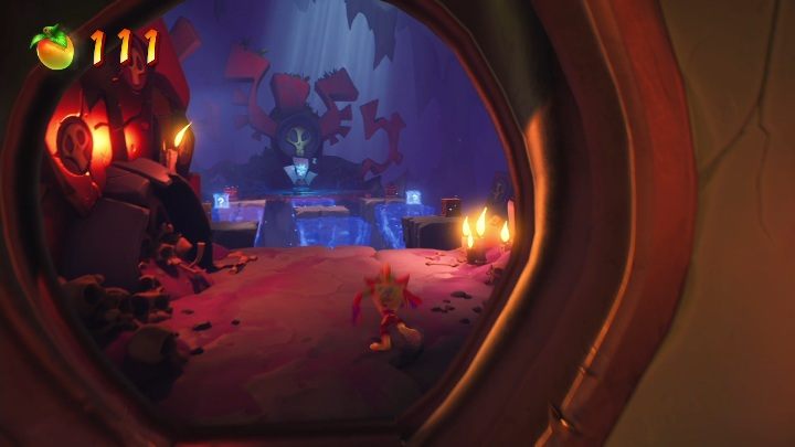 You can find a save point after the bonus - Crash 4: Red Gem - where to find, location of the diamond - Special Gems - Crash 4 Guide, Walkthrough