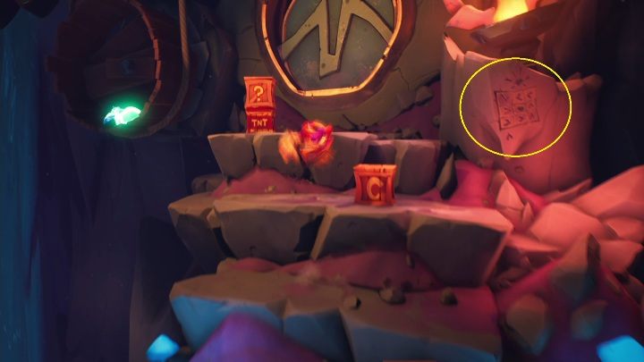 Your job is to jump on platforms at the right time and in the right order - Crash 4: Red Gem - where to find, location of the diamond - Special Gems - Crash 4 Guide, Walkthrough