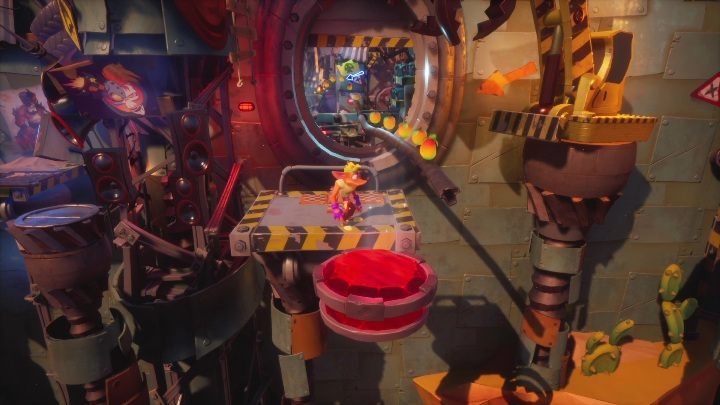 A hidden area that you will unlock after obtaining the Red Gem is on the Crash Compactor level - Crash 4: Red Gem - where to find, location of the diamond - Special Gems - Crash 4 Guide, Walkthrough