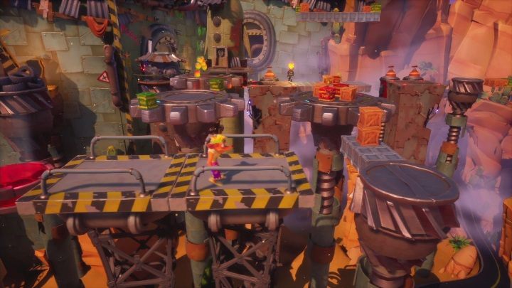 The road will lead you to a board, where you can get a few boxes - Crash 4: Red Gem - where to find, location of the diamond - Special Gems - Crash 4 Guide, Walkthrough