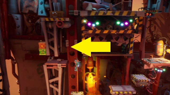 The hidden gem can be found on the left, near the disappearing platforms - Crash 4: All Hidden Gems - list, location - Secrets - Crash 4 Guide, Walkthrough