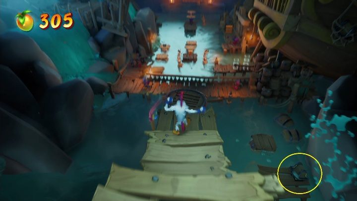 The hidden gem is locked in the chest - Crash 4: All Hidden Gems - list, location - Secrets - Crash 4 Guide, Walkthrough