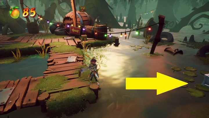 Right after the rope sequence, you'll find some wooden platforms - Crash 4: All Hidden Gems - list, location - Secrets - Crash 4 Guide, Walkthrough