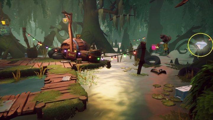 Firstly you need to hit the point behind the wooden barrel and then jump onto the metal part of the platform - Crash 4: All Hidden Gems - list, location - Secrets - Crash 4 Guide, Walkthrough