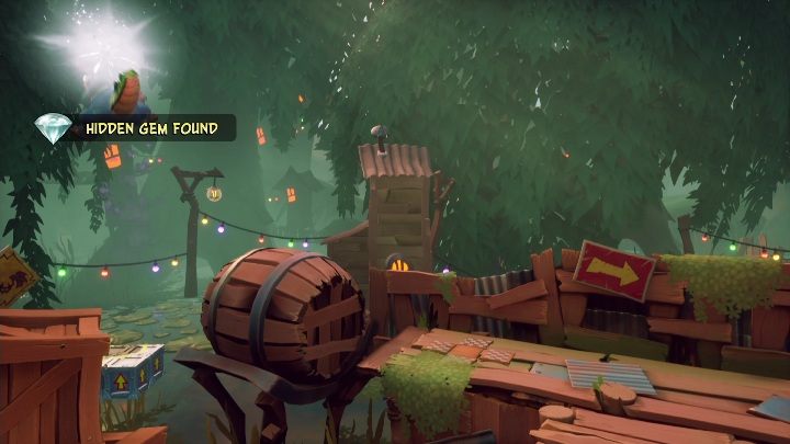 All you have to do is bounce off the platform and jump high enough to get a gem - Crash 4: All Hidden Gems - list, location - Secrets - Crash 4 Guide, Walkthrough