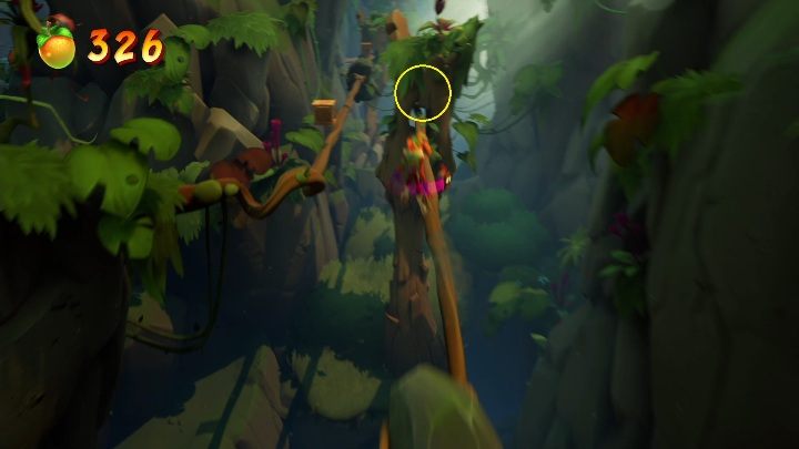 You'll find the hidden gem during the stage where you slide down the vines - Crash 4: All Hidden Gems - list, location - Secrets - Crash 4 Guide, Walkthrough