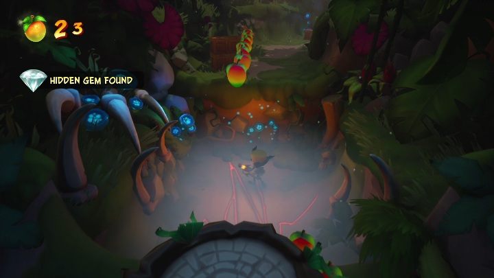 The hidden gem can be found at the beginning of the map - Crash 4: All Hidden Gems - list, location - Secrets - Crash 4 Guide, Walkthrough