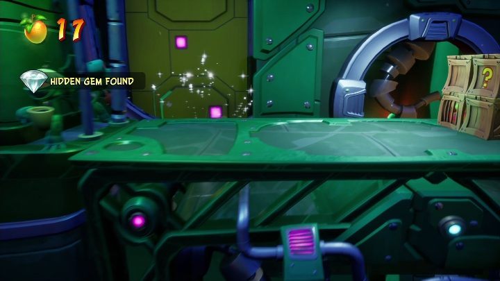 The hidden gem can be found at the beginning of the map - Crash 4: All Hidden Gems - list, location - Secrets - Crash 4 Guide, Walkthrough