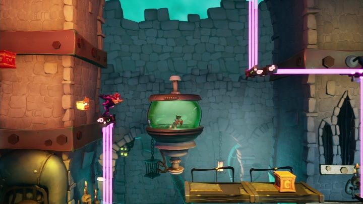 To get to the gem you must first jump on the TNT and, using the slide and double jump, get onto the small rail - Crash 4: All Hidden Gems - list, location - Secrets - Crash 4 Guide, Walkthrough