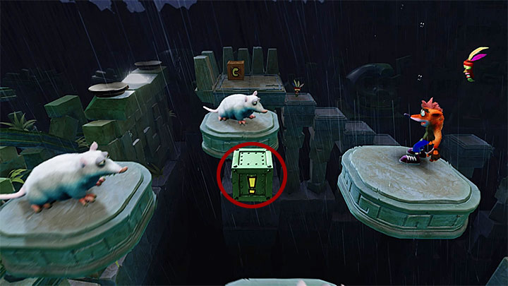 Proceed forward and pick-up the purple crystal found along the way - Crash Bandicoot N. Sane Trilogy: Ruination - Crash Bandicoot N. Sane Trilogy: Crash Bandicoot 2 - Alpine Warp Room - Crash Bandicoot N. Sane Trilogy Game Guide