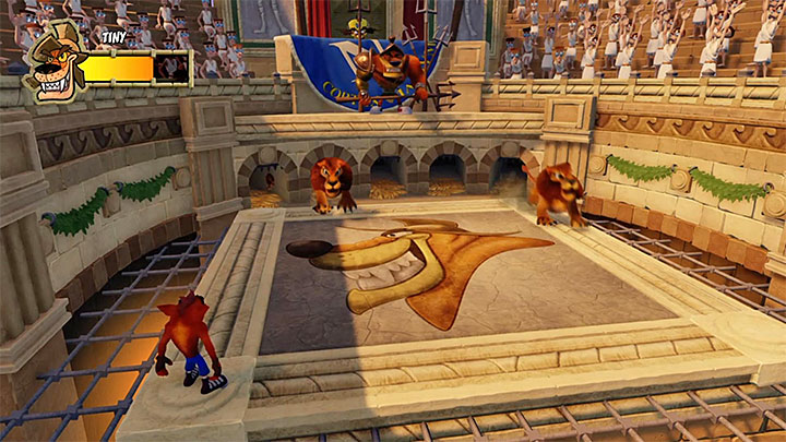 Tiny Tiger will now escape from the arena and will start to send smaller tigers after you - Crash Bandicoot N. Sane Trilogy: Tiny Trounced - Crash Bandicoot N. Sane Trilogy: Crash Bandicoot 3 Warped trophies - Crash Bandicoot N. Sane Trilogy Game Guide