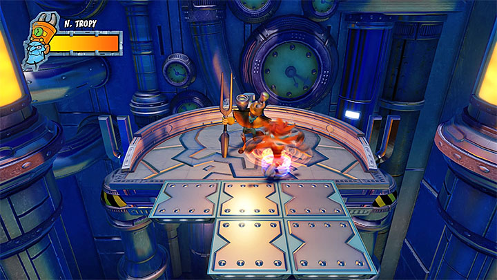 Try to reach the platform Nefarious is standing on before he regains his strength, Spin-attack him and he will lose one health point - Crash Bandicoot N. Sane Trilogy: A Nefarious Trophy - Crash Bandicoot N. Sane Trilogy: Crash Bandicoot 3 Warped trophies - Crash Bandicoot N. Sane Trilogy Game Guide