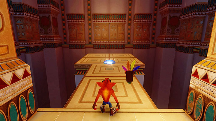 If you have not died yet, apart from a checkpoint, soon you will find a plate with skull shown in screenshot 1 that will take you to the Death Route - Crash Bandicoot N. Sane Trilogy: Tomb Wader - Crash Bandicoot N. Sane Trilogy: Crash Bandicoot 3 - Egyptian location - Crash Bandicoot N. Sane Trilogy Game Guide