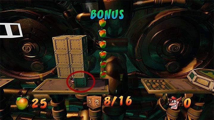 After you have returned to the main part of the sewer, move on and smash wooden crates as you go - Crash Bandicoot N. Sane Trilogy: Sewer or Later - Crash Bandicoot N. Sane Trilogy: Crash Bandicoot 2 - Sewer Warp Room - Crash Bandicoot N. Sane Trilogy Game Guide