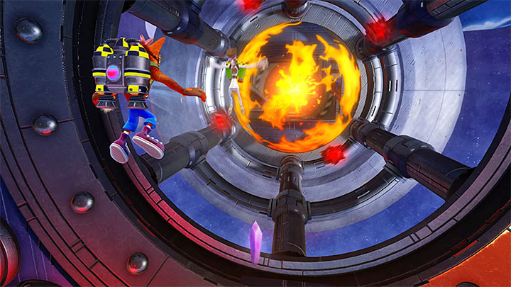 Head to new area guarded by another scientist - Crash Bandicoot N. Sane Trilogy: Rock It - Crash Bandicoot N. Sane Trilogy: Crash Bandicoot 2 - High-Tech Warp Room - Crash Bandicoot N. Sane Trilogy Game Guide