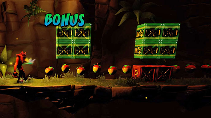 When you return on the main path in this level you must reach the fork again, the one where you started the Death Route - Crash Bandicoot N. Sane Trilogy: Night Fight - Crash Bandicoot N. Sane Trilogy: Crash Bandicoot 2 - High-Tech Warp Room - Crash Bandicoot N. Sane Trilogy Game Guide