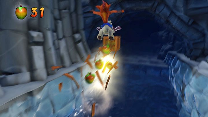 In the Totally Bear level, you are going to traverse an icy path on the back of the bear cub - Crash Bandicoot N. Sane Trilogy: Totally Bear - Crash Bandicoot N. Sane Trilogy: Crash Bandicoot 2 - Secret levels - Crash Bandicoot N. Sane Trilogy Game Guide