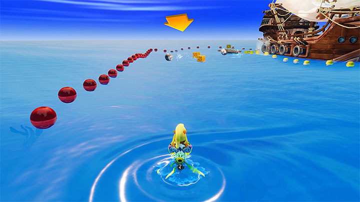 When you start the level you can spend a moment in the starting location and the ramps nearby to learn the basic controls (performing tricks in the air isnt rewarded) - Crash Bandicoot N. Sane Trilogy: Makin Waves - Crash Bandicoot N. Sane Trilogy: Crash Bandicoot 3 - Medieval location - Crash Bandicoot N. Sane Trilogy Game Guide