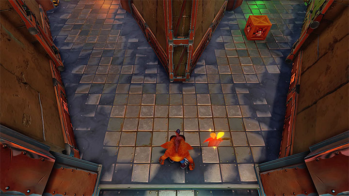 Nearly immediately after you start, you will encounter a completely new type of threat - electrified posts with current flowing between them - Crash Bandicoot N. Sane Trilogy: Cortex Power - Crash Bandicoot N. Sane Trilogy: Crash Bandicoot - Cortex Island - Crash Bandicoot N. Sane Trilogy Game Guide