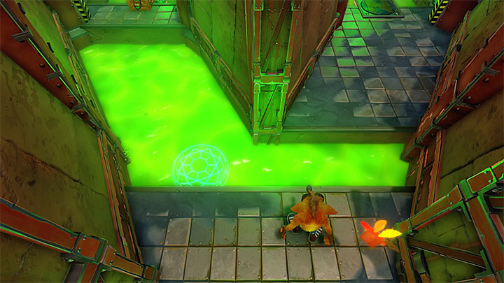 A bit further (and at the right moment),hop over a cluster of hot pipes - Crash Bandicoot N. Sane Trilogy: Cortex Power - Crash Bandicoot N. Sane Trilogy: Crash Bandicoot - Cortex Island - Crash Bandicoot N. Sane Trilogy Game Guide