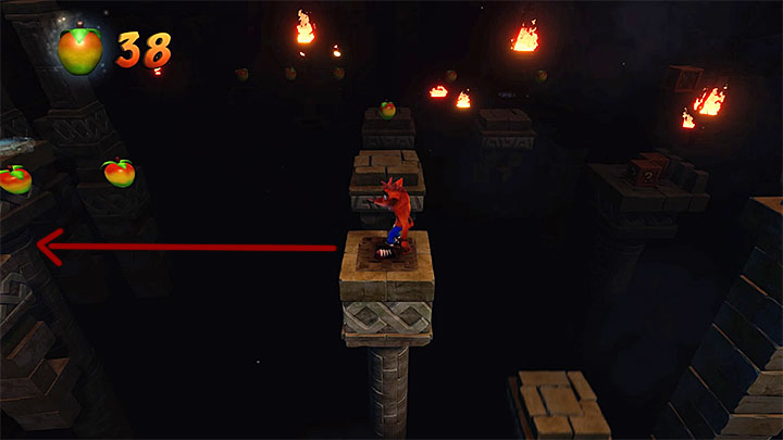 The last, third, token can be found shortly after reaching the pole presented in the picture above - Crash Bandicoot N. Sane Trilogy: Cortexs Terrifying Trial - Crash Bandicoot N. Sane Trilogy: Crash Bandicoot - Crash Bandicoot N. Sane Trilogy Game Guide