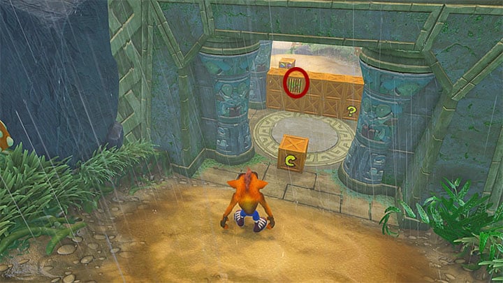 If you are aiming to score the blue gem (awarded for leaving out all chests), you cannot destroy any of the chests that form the wall which blocks the way to the exit portal - Crash Bandicoot N. Sane Trilogy: Turtle Woods - Crash Bandicoot N. Sane Trilogy: Crash Bandicoot 2 - Jungle Warp Room - Crash Bandicoot N. Sane Trilogy Game Guide