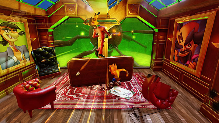 Attack the boss when his weapon jams again - Crash Bandicoot N. Sane Trilogy: Pinstripe Potoroo Boss Fights - Crash Bandicoot N. Sane Trilogy: Crash Bandicoot boss fights - Crash Bandicoot N. Sane Trilogy Game Guide