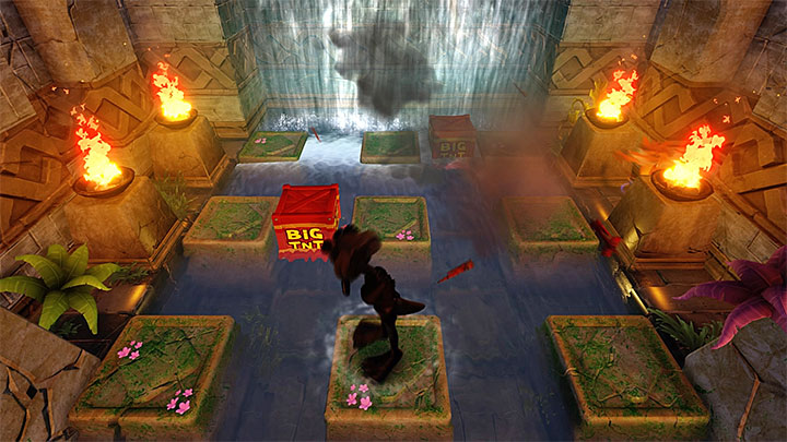 If Ripper Roo is near an explosion, he will lose one health point - Crash Bandicoot N. Sane Trilogy: Ripper Roo Boss Fights - Crash Bandicoot N. Sane Trilogy: Crash Bandicoot boss fights - Crash Bandicoot N. Sane Trilogy Game Guide