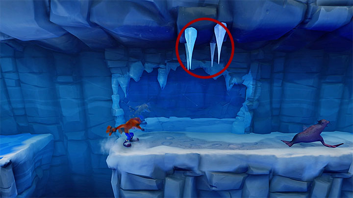 Regardless of whether you have explored the secret area or not, you will still have to go right - Crash Bandicoot N. Sane Trilogy: Snow Biz - Crash Bandicoot N. Sane Trilogy: Crash Bandicoot 2 - Ice Warp Room - Crash Bandicoot N. Sane Trilogy Game Guide