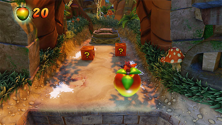 Soon after you get past the abovementioned obstacle, you will reach a spot where you can explore the upper, optional path - Crash Bandicoot N. Sane Trilogy: Crash Crush - Crash Bandicoot N. Sane Trilogy: Crash Bandicoot 2 - Ice Warp Room - Crash Bandicoot N. Sane Trilogy Game Guide