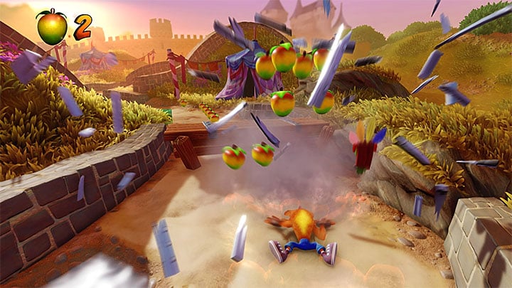 Follow the village road and smash crates along your path (there is the first Aku Aku mask in one of them) and either kill or avoid toads - Crash Bandicoot N. Sane Trilogy: Gee Wiz - Crash Bandicoot N. Sane Trilogy: Crash Bandicoot 3 - Arabic location - Crash Bandicoot N. Sane Trilogy Game Guide