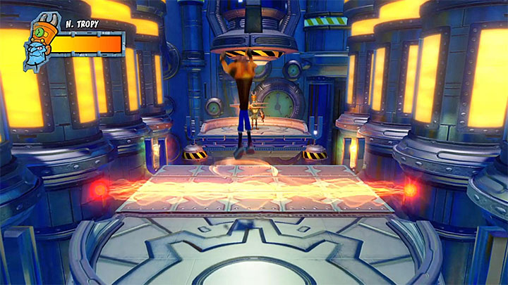 After that Nefarious will start attacking Crash with red energy beams that moves to the bottom of the screen or to its sides - Crash Bandicoot N. Sane Trilogy: Dr. Nefarious Tropy Boss fights 3 Warped - Crash Bandicoot N. Sane Trilogy: Crash Bandicoot 3 Warped - Crash Bandicoot N. Sane Trilogy Game Guide
