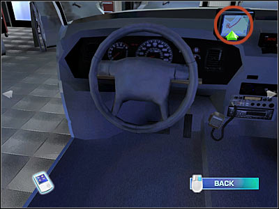 Now you will have to explore the area around passenger's seat - Case 1 - part 3 - Case 1 - Burning for You - Crime Scene Investigation: Hard Evidence - Game Guide and Walkthrough
