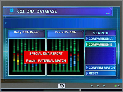You will have to ask Connie a few obvious questions - Case 2 - part 5 - Case 2 - Double Down - Crime Scene Investigation: Hard Evidence - Game Guide and Walkthrough