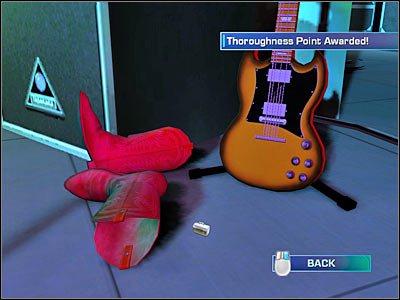 Check the screen, because that's where you'll have to click - Case 3 - Crime Scene - part 1 - Case 3 - Shock Rock - Crime Scene Investigation: Hard Evidence - Game Guide and Walkthrough