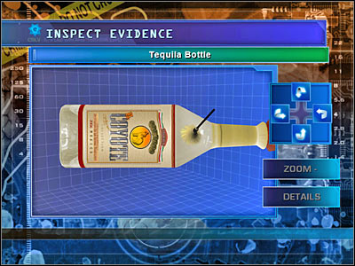 The third fingerprint can be found on the bottle cap - Case 3 - Crime Scene - part 1 - Case 3 - Shock Rock - Crime Scene Investigation: Hard Evidence - Game Guide and Walkthrough