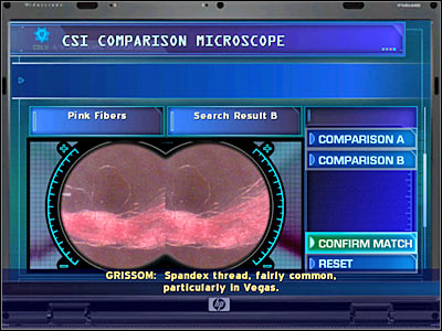 Your second step is the lab computer - Case 5 - part 1 - Case 5 - The Peacemaker - Crime Scene Investigation: Hard Evidence - Game Guide and Walkthrough